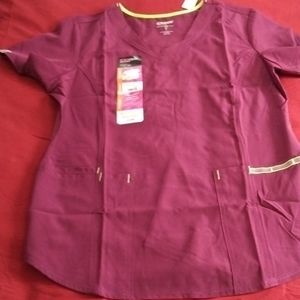 Scrubstar ethical fabric women's scrubs burgundy size s small